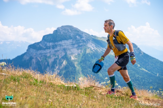 Wilfried Thuiller trail running in the Chartreuse mountains, Grand Duc Trail de Chartreuse